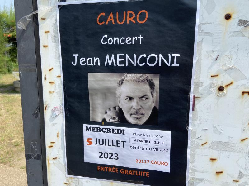 Concert de Jean Menconi à Cauro