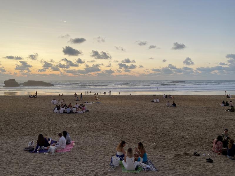 Les soirées sur la Grande Plage de Biarritz 