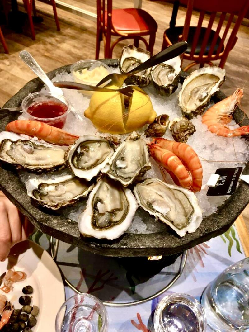 Fruits de mer chez Astoux & Brun