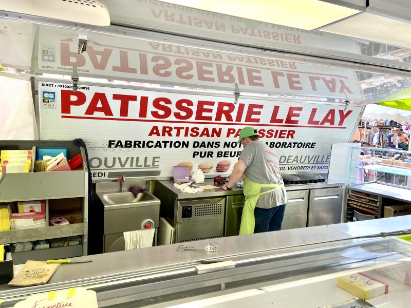 Pâtisserie Le Lay au marché de Deauville