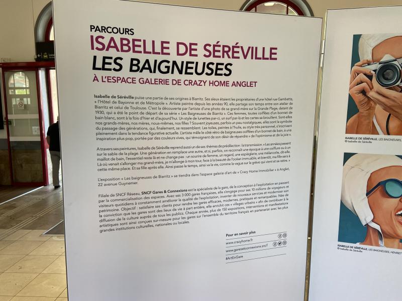 Expo Les Baigneuses de Isabelle de Séréville
