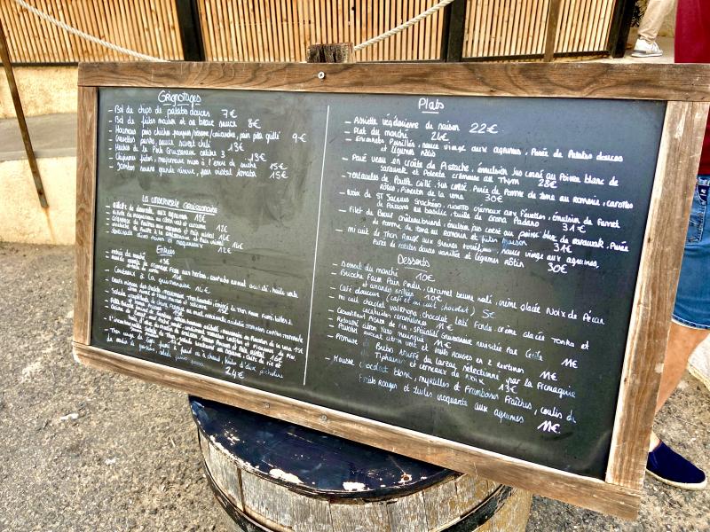 Restaurant Les Chalets à Gruissan : 37,2 le soir