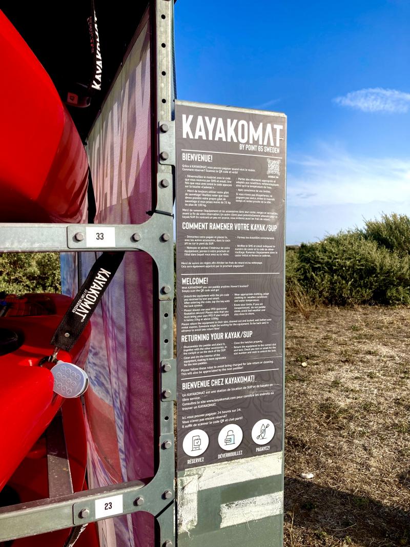 Kayakomat distributeur auto de kayak
