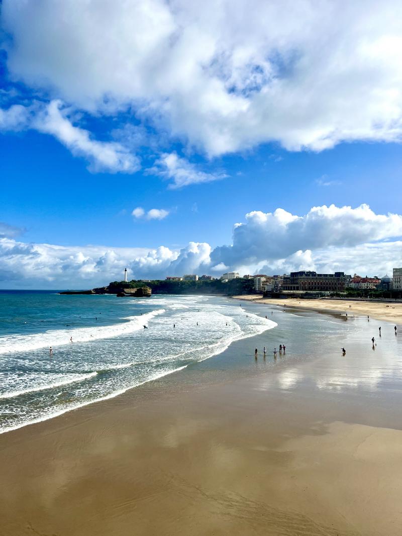 Pluie et soleil à Biarritz