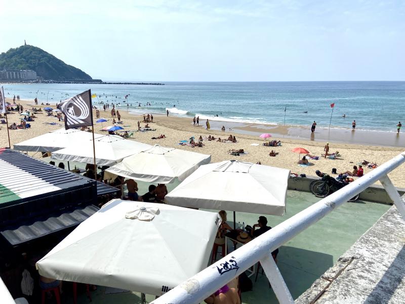 Zurriola Beach la plage des surfers de San Sebastian